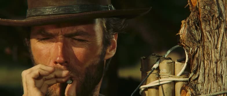Moment from The Good, the Bad and the Ugly (1966) in 02:26–02:28