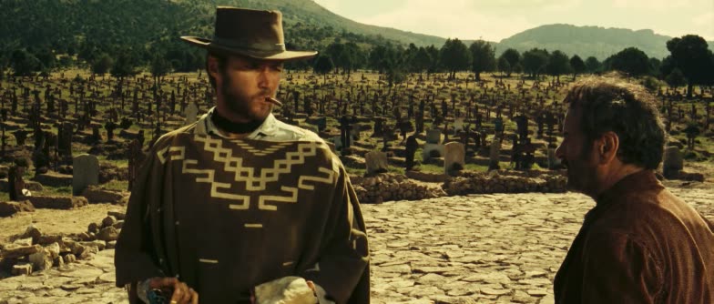 Moment from The Good, the Bad and the Ugly (1966) in 02:46–02:49