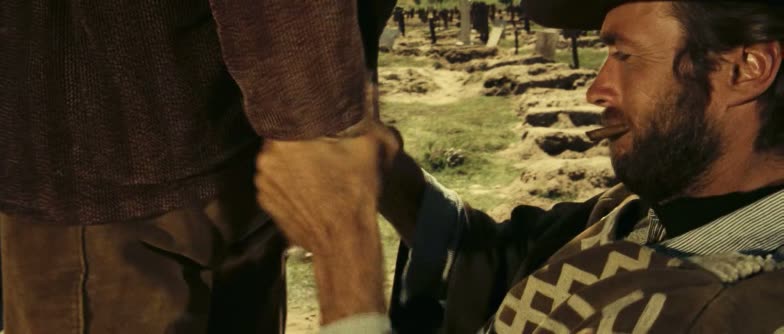 Moment from The Good, the Bad and the Ugly (1966) in 02:51–02:53